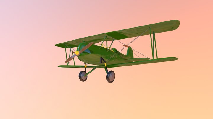 Bi- Plane 3D Model