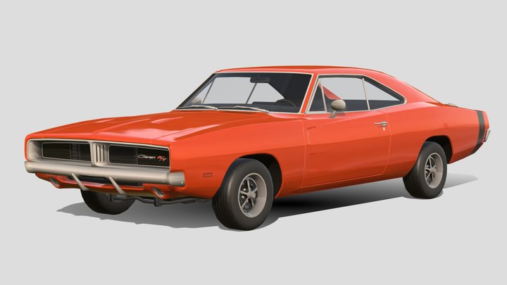 1969 Dodge Charger R/T 3D Model
