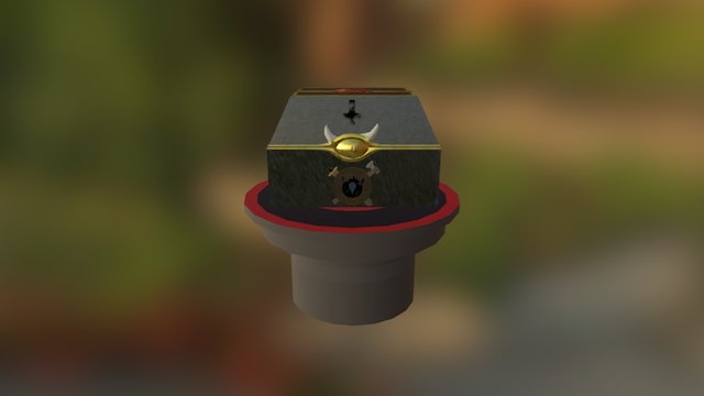 Cofre+peana 3D Model