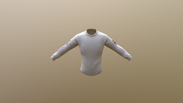 Game Ready Long Sleeved Tshirt 3D Model