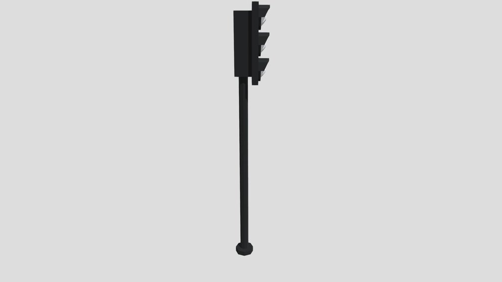 low poly Traffic Light