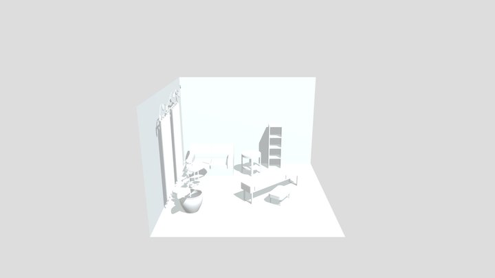 İzometrik Oda 3D Model