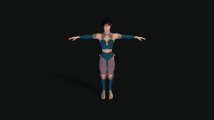 Elf Woman 3D Model
