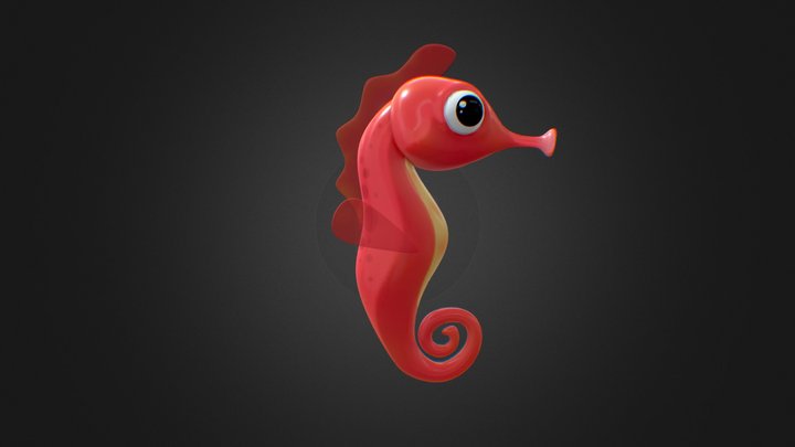Hippocampe ou le cheval de mer 3D Model