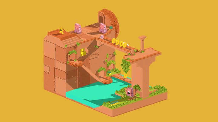 Walleye Tumble Temple 3D Model