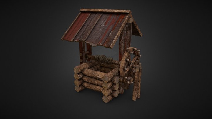 Old Rural Well 3D Model