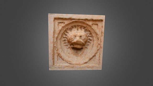 Formella leone duomo di Parma 3D Model