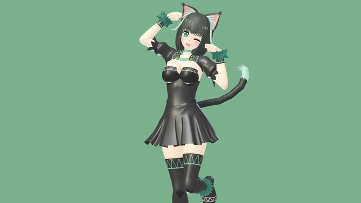 Tama (No Longer Allowed in Another World) - 3D model by tarako_ko