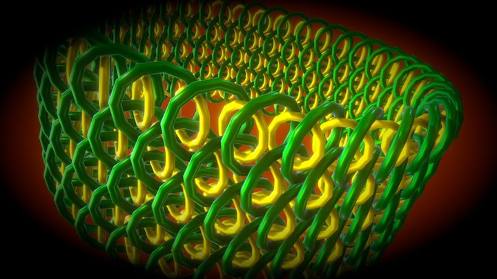 Dragonscale Chainmaille 3D Model