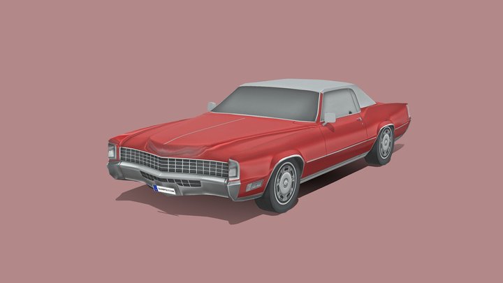 Cadillac Eldorado 1968 3D Model