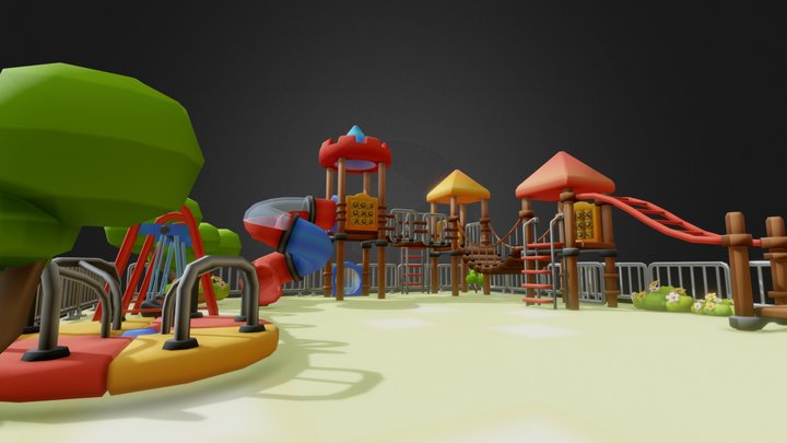 Night Vibe Playground 02 3D Model
