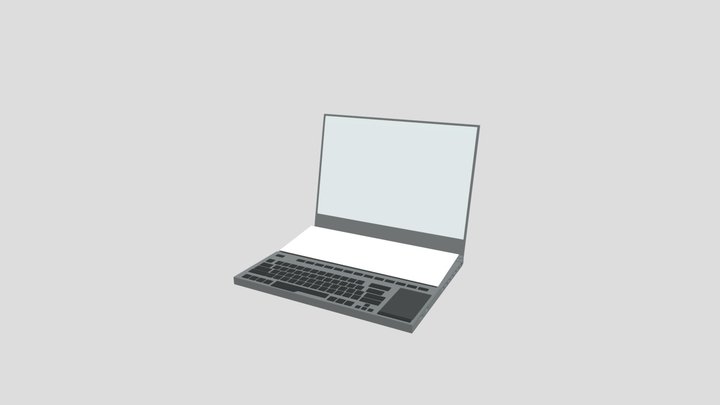 low-poly-rog-zephyrus-duo-15-laptop 3D Model