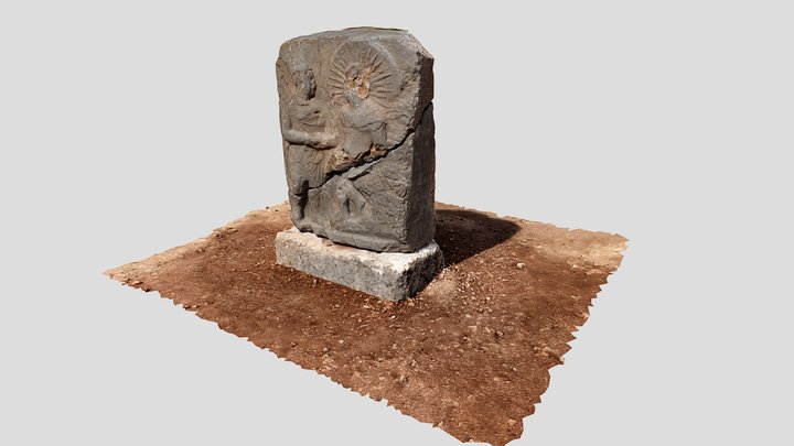 Stela at Perrhe Ancient City, Turkiye 3D Model