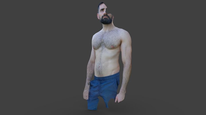 Torso Man Bre 04 3D Model