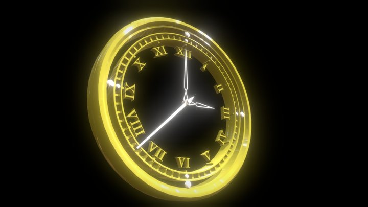 Classic clock 3D Model