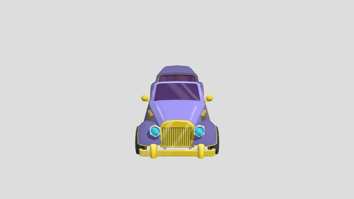 Mr Burns Limo - The Simpsons Hit & Run 3D Model