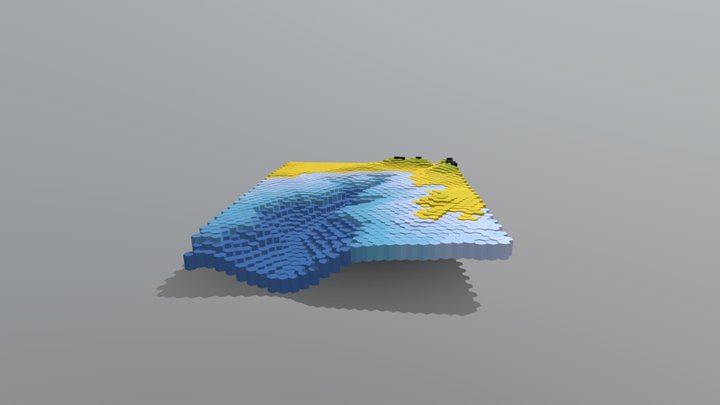 Carmel Canyon Hexbin 3D Model