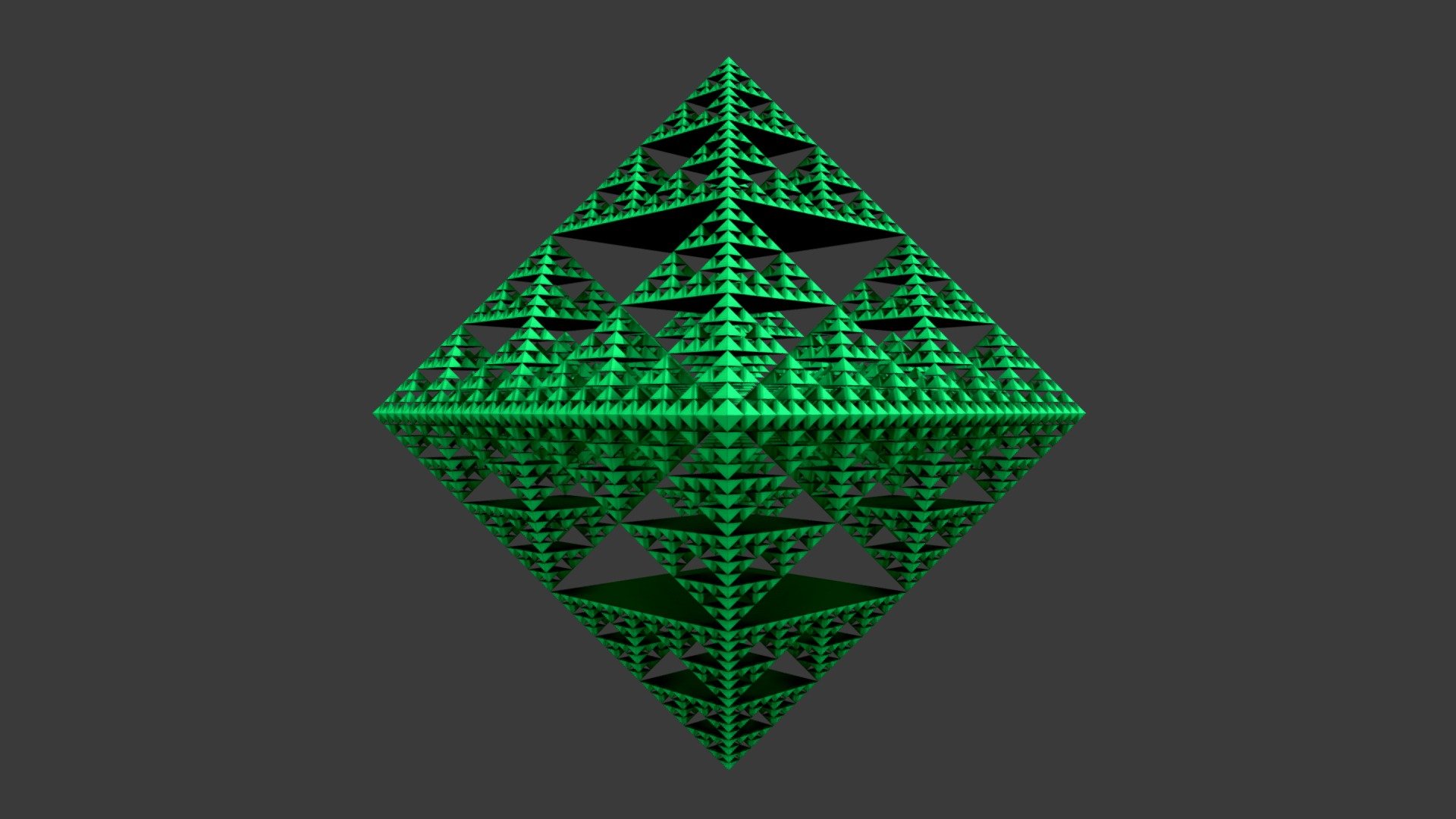 Sierpinski Diamond - 3D model by dbr3d (@dbr3d) [e612d07], image size:1920x1080