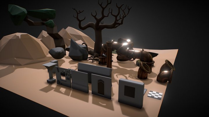 Scene Modular Environments 3D Model