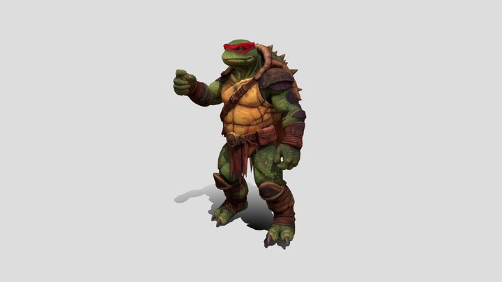Turtle warrior character 3d model free – Kostenloses 3D-Modell STL