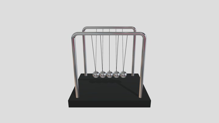 Newton's Cradle(Pendulum) 3D Model