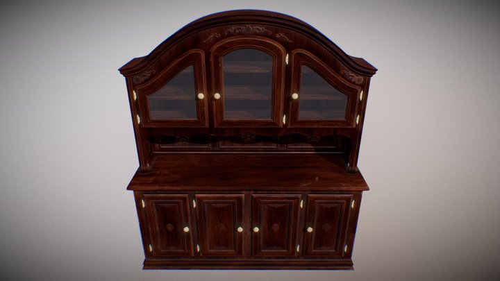 Vintage Cabinet 01 – Free 3D Model STL