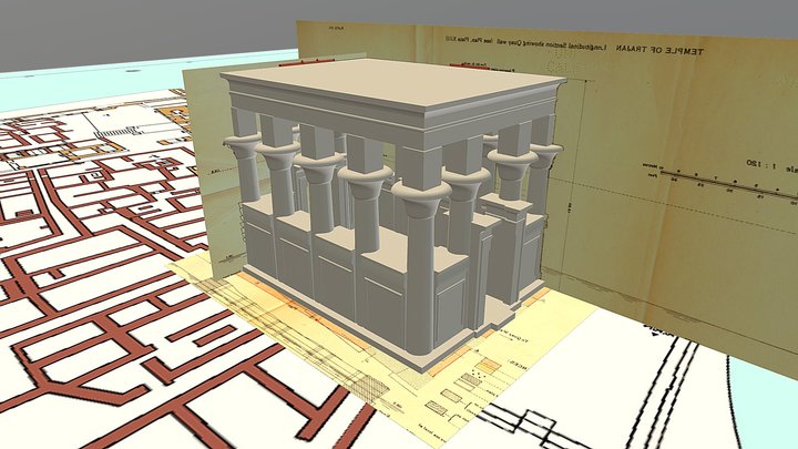 Trajan's Kiosk: Architectural Drawings to Model 3D Model