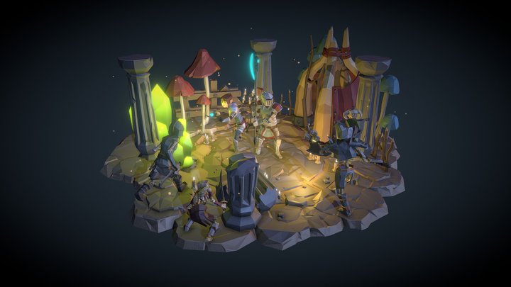 POLYGON - Dungeon Preview 3D Model