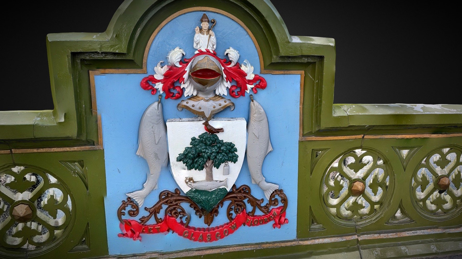 Glasgow Coat of Arms Detail:- Albert Bridge - 3D model by Steve Colmer ...