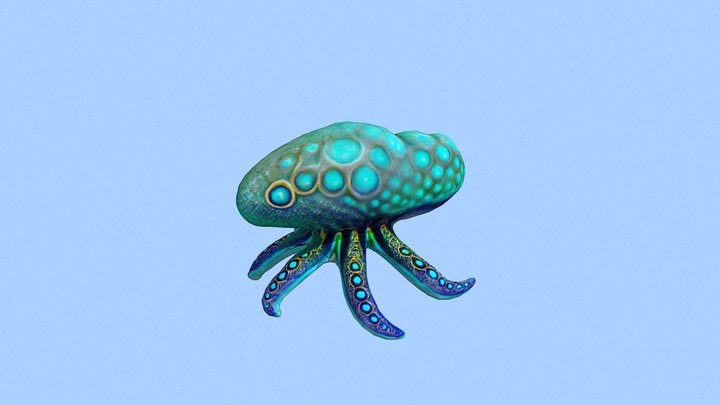 Octopus Squid 3D Model