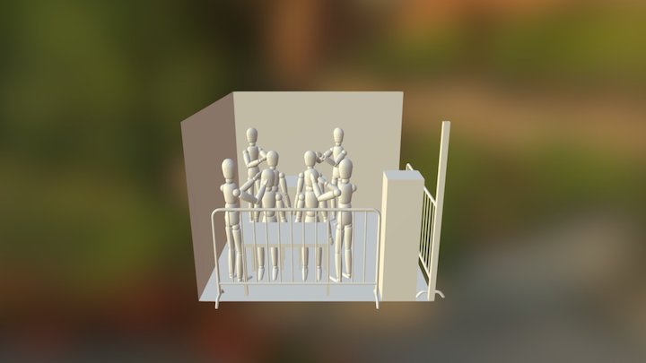 Stand Cartoomics - Due Tavoli 3D Model