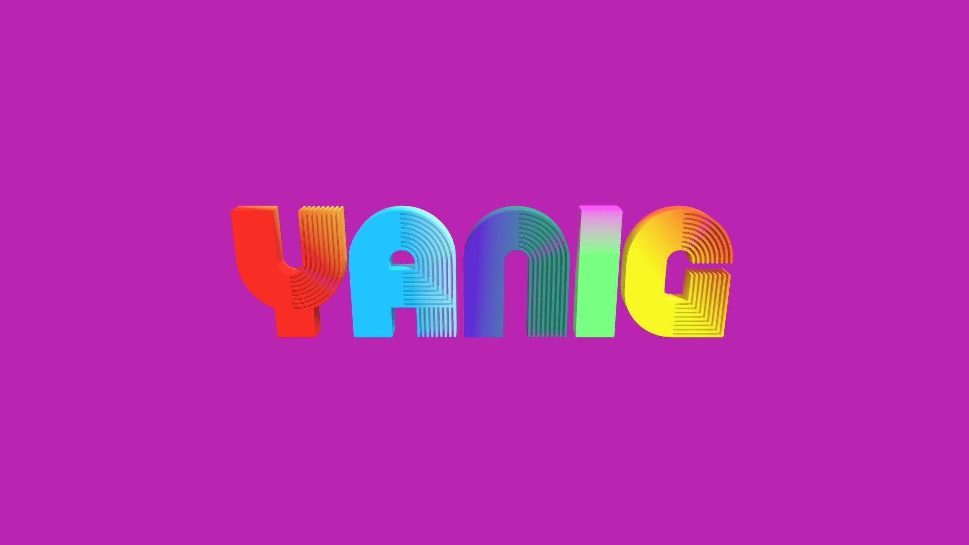 YANIG 3D Logotype - 3D model by Jaime Christopher (@jcemenesestwo ...