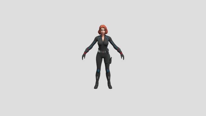 Black_widow_meta02_fbx 3D Model
