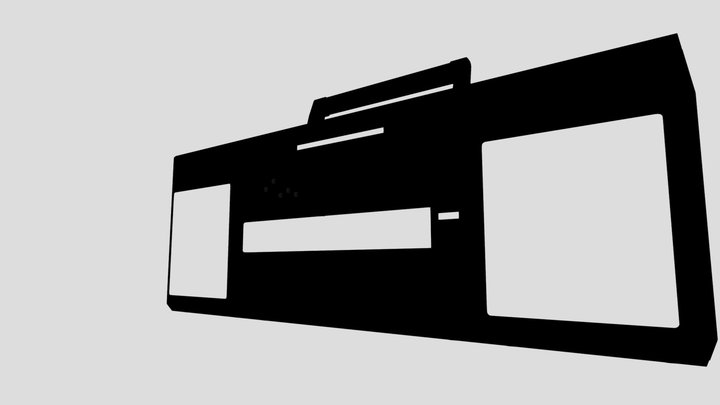 A3 Realistic Modulaire 850 Cassette Boombox 3D Model
