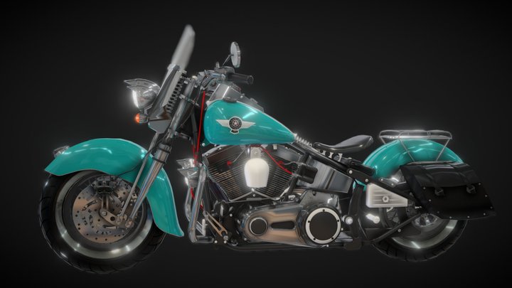 Мотоцикл 3D Model