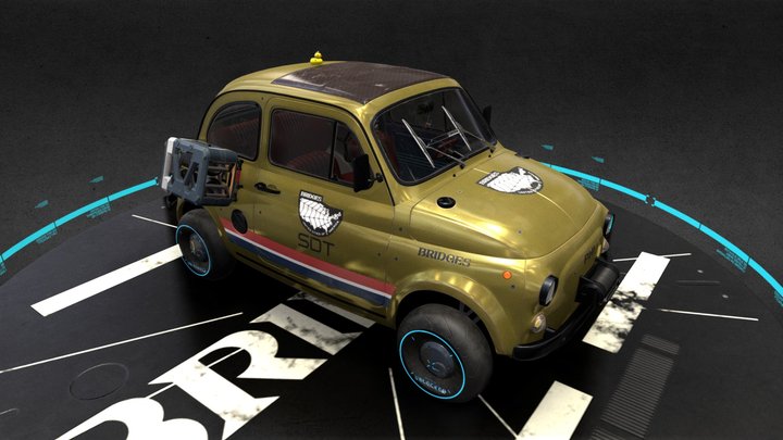 Abarth 595SS Death Stranding Chiral 4K – Free 3D Model STL