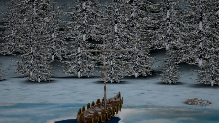 Viking Shipwreck 2.0 3D Model