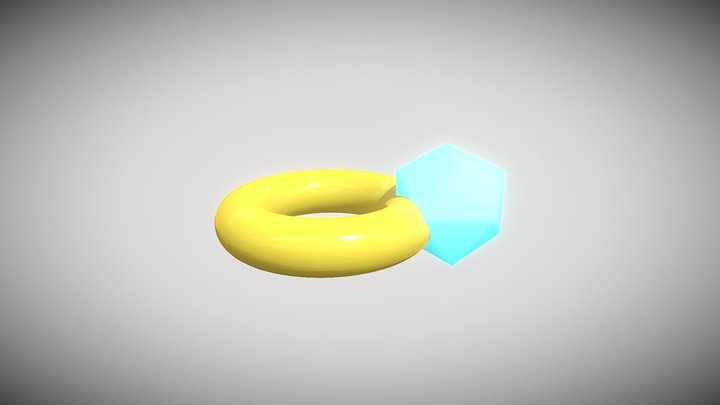 Diamond ring 3D Model