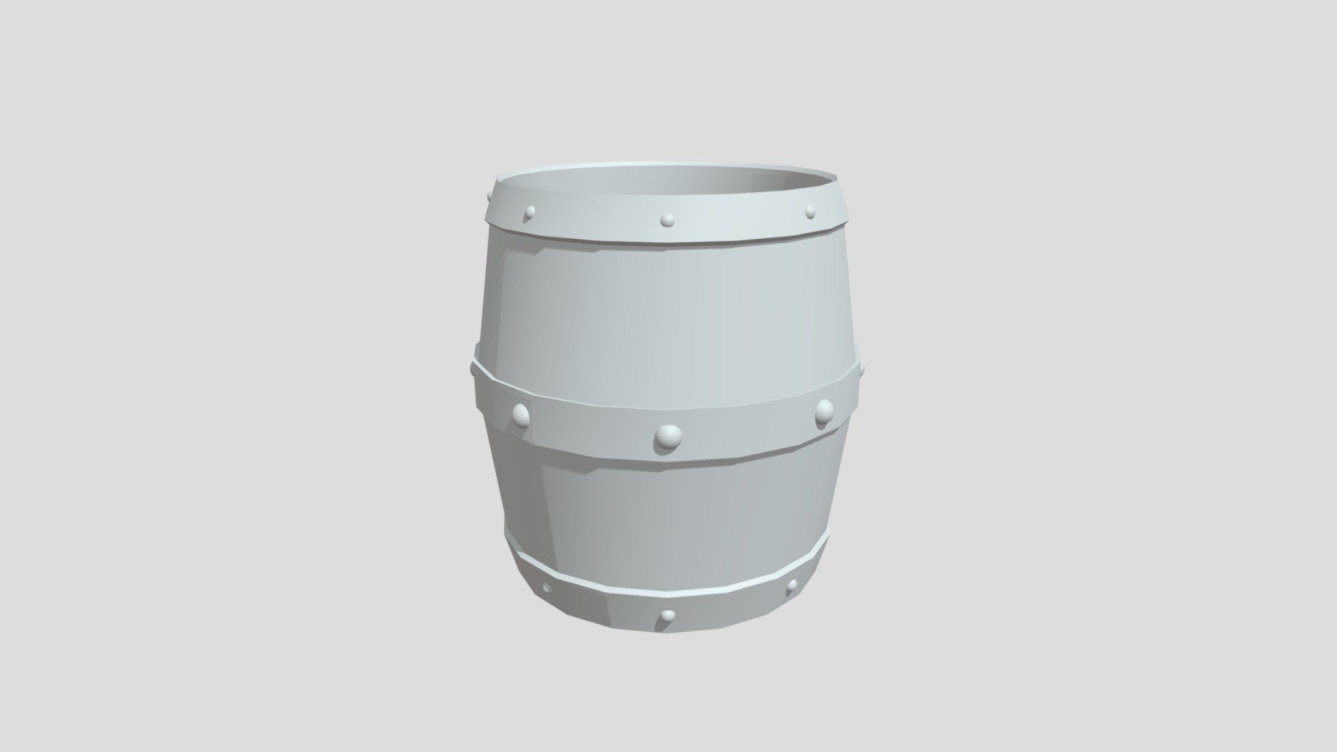 Wild West Scene: Barrel Model