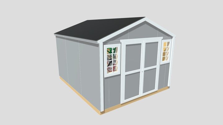 10'x12' Gable, Base Model 3D Model