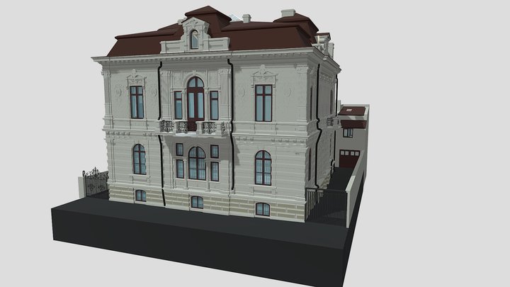 Historical building in Bucharest- 3D Model 3D Model