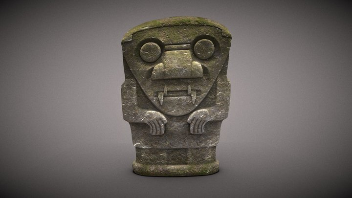 Jaguar Men San Agustín Colombia 3D Model