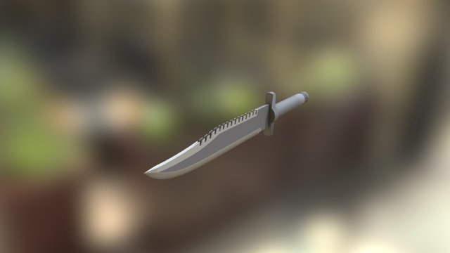Survival Knife Game Ready 3D Model