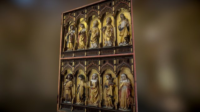 Altarpiece from Preetz, right wing – Free 3D Model STL
