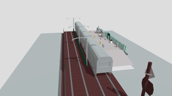 Train Station – Free 3D Model STL
