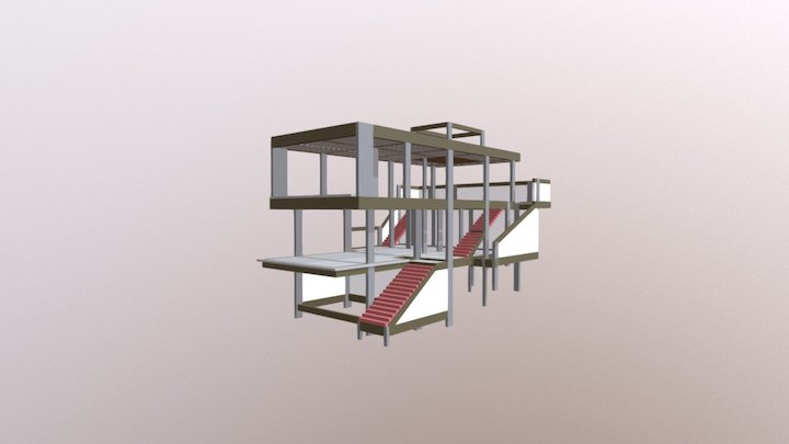 Projeto Estrutural - Residência 01 3D Model