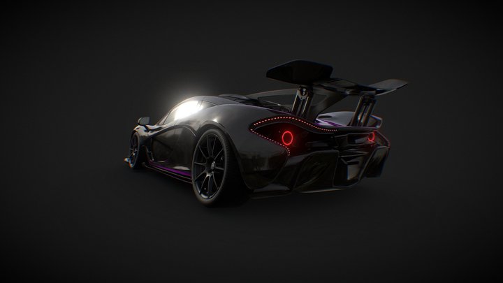 Custom McLaren P1 3D Model