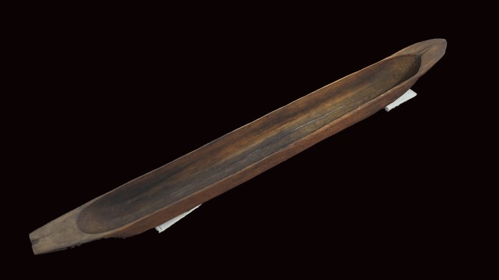 Modelo 3D canoa guaraní 3D Model