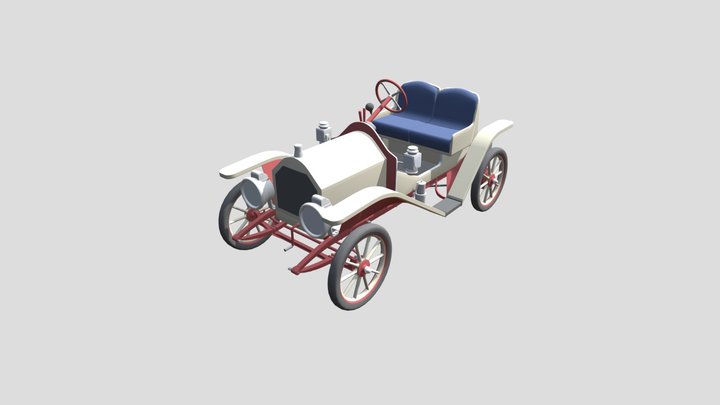 Classic Vintage Car 3D Model
