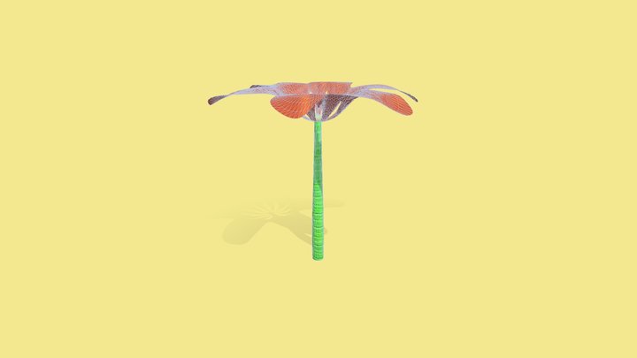 Stylized Flower 3D Model